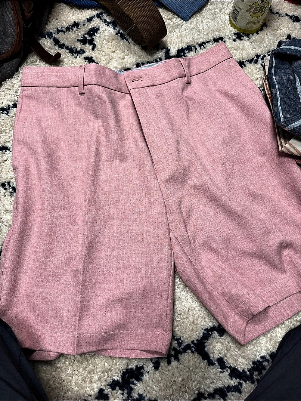 Peter Millar Flat Front Shorts in Pink